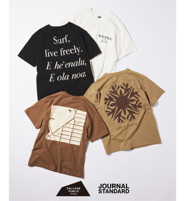 JOURNAL STANDARD「SALVAGE PUBLIC / サルベージパブリック 別注 LIVE FREELY UPF Tシャツ」|Tシャツ・カットソー|