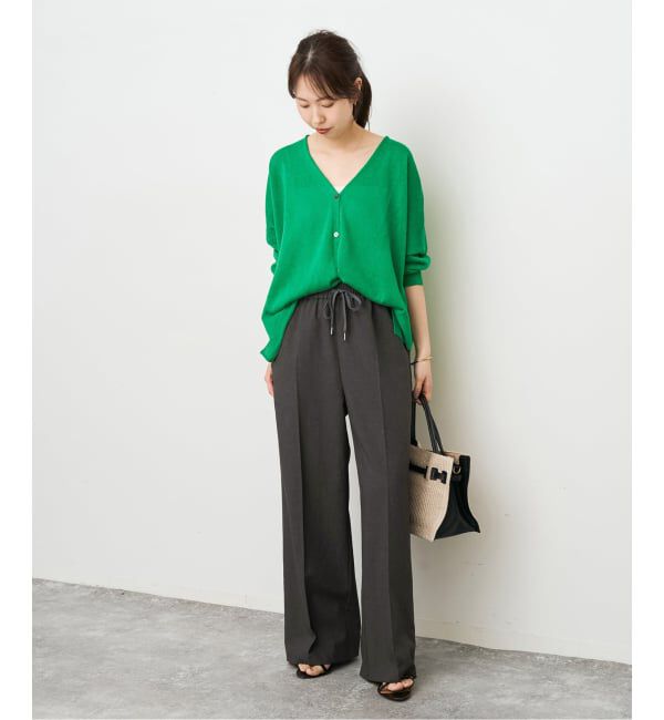 Spick and Span「PEウォッシャブルイージースラックスパンツ」|スラックス|