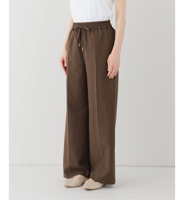 Spick and Span「PEウォッシャブルイージースラックスパンツ」|スラックス|