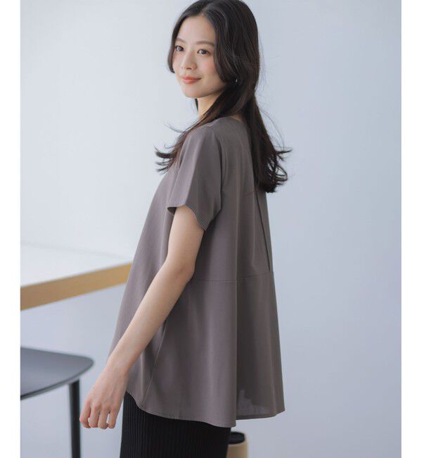 組曲「スウェットファンクションジャージー フレアカットソー」|Tシャツ・カットソー|ﾓｶﾌﾞﾗｳ