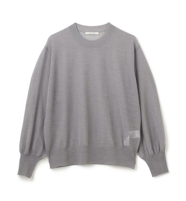 BEIGE,「【洗える】CADDO / シアーウールクルーネックトップス」|ニット・セーター|
