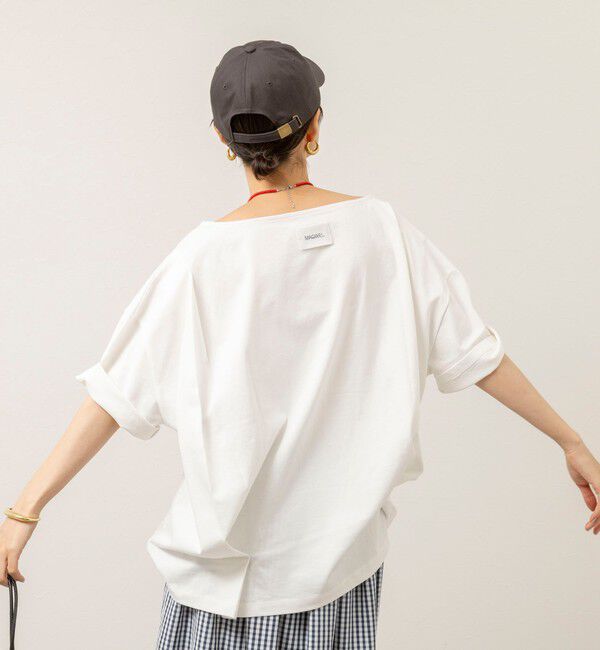 MAQWEL「【MAQWEL/マクウェル】ウォッシャブルバックタックオーバーＴ」|Tシャツ・カットソー|