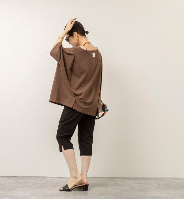 MAQWEL「【MAQWEL/マクウェル】ウォッシャブルバックタックオーバーＴ」|Tシャツ・カットソー|