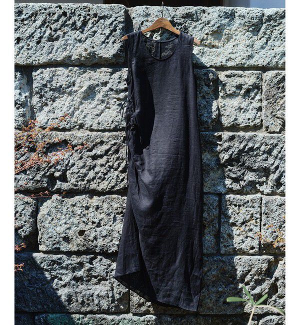 SALON adam et rope'「リネンドロストノースリーブワンピース / GENTLE LINEN」|ワンピース|