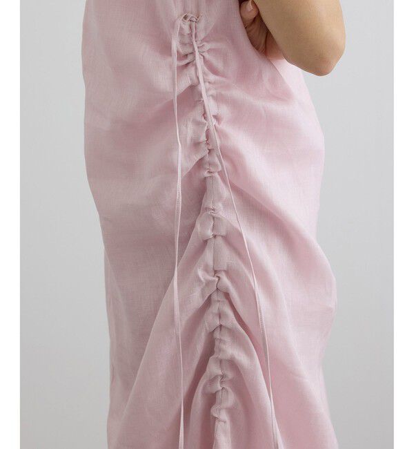SALON adam et rope'「リネンドロストノースリーブワンピース / GENTLE LINEN」|ワンピース|