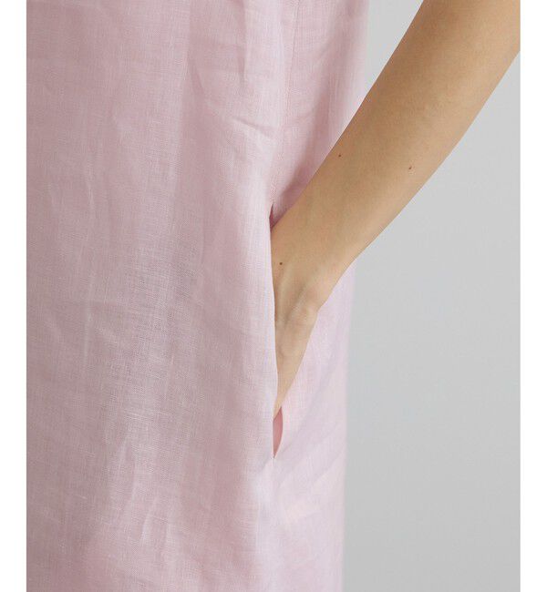 SALON adam et rope'「リネンドロストノースリーブワンピース / GENTLE LINEN」|ワンピース|