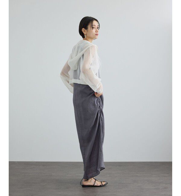 SALON adam et rope'「リネンドロストノースリーブワンピース / GENTLE LINEN」|ワンピース|