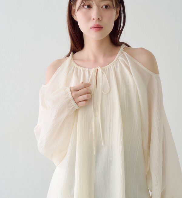  「【S.Lサイズ展開】カットアウトブラウス」|シャツ・ブラウス|