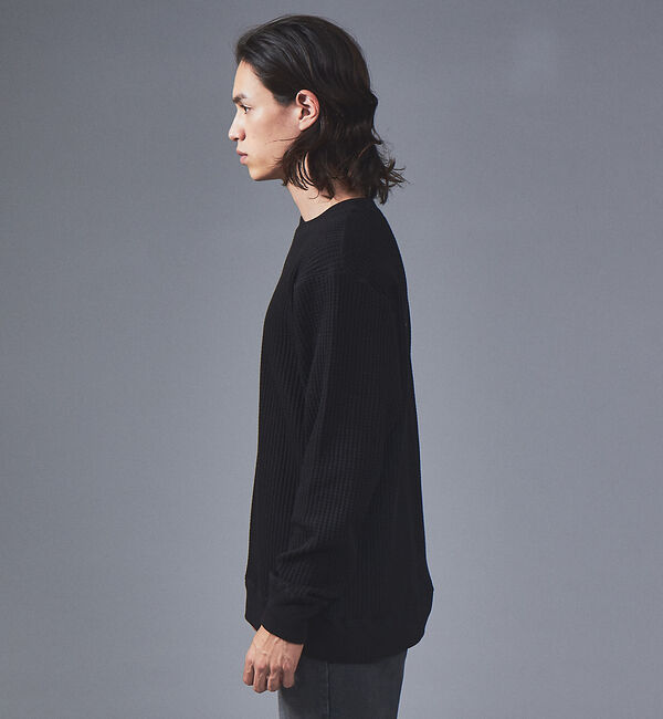 ABAHOUSE「【JEMORGAN/ジェーイーモーガン】ビッグワッフル クルーネック カットソー」|Tシャツ・カットソー|