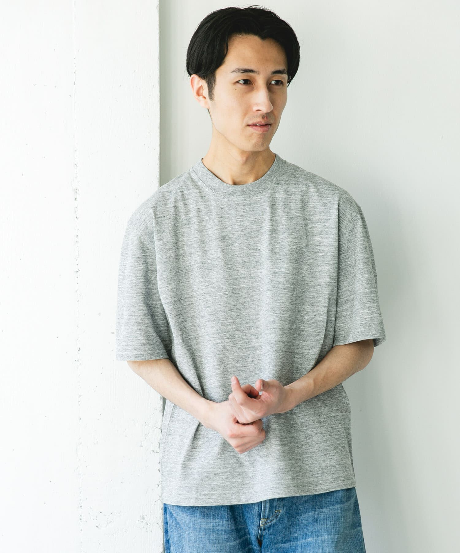 URBAN RESEARCH DOORS「『吸水速乾/防ｼﾜ/抗ﾋﾟﾘﾝｸﾞ/UVｶｯﾄ/ｲｰｼﾞｰｹｱ』DRYMIX20sﾌﾟ 」|Tシャツ・カットソー|
