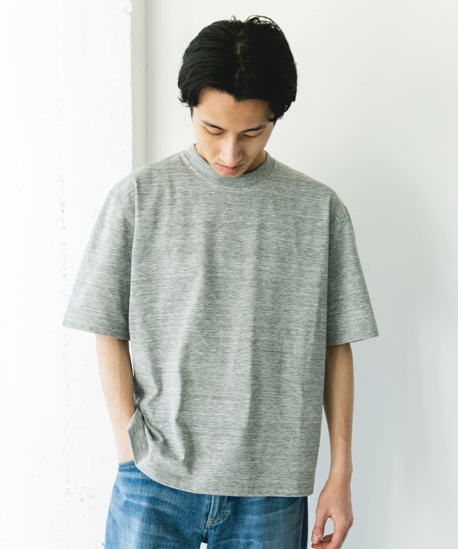 URBAN RESEARCH DOORS「『吸水速乾/防ｼﾜ/抗ﾋﾟﾘﾝｸﾞ/UVｶｯﾄ/ｲｰｼﾞｰｹｱ』DRYMIX20sﾌﾟ 」|Tシャツ・カットソー|