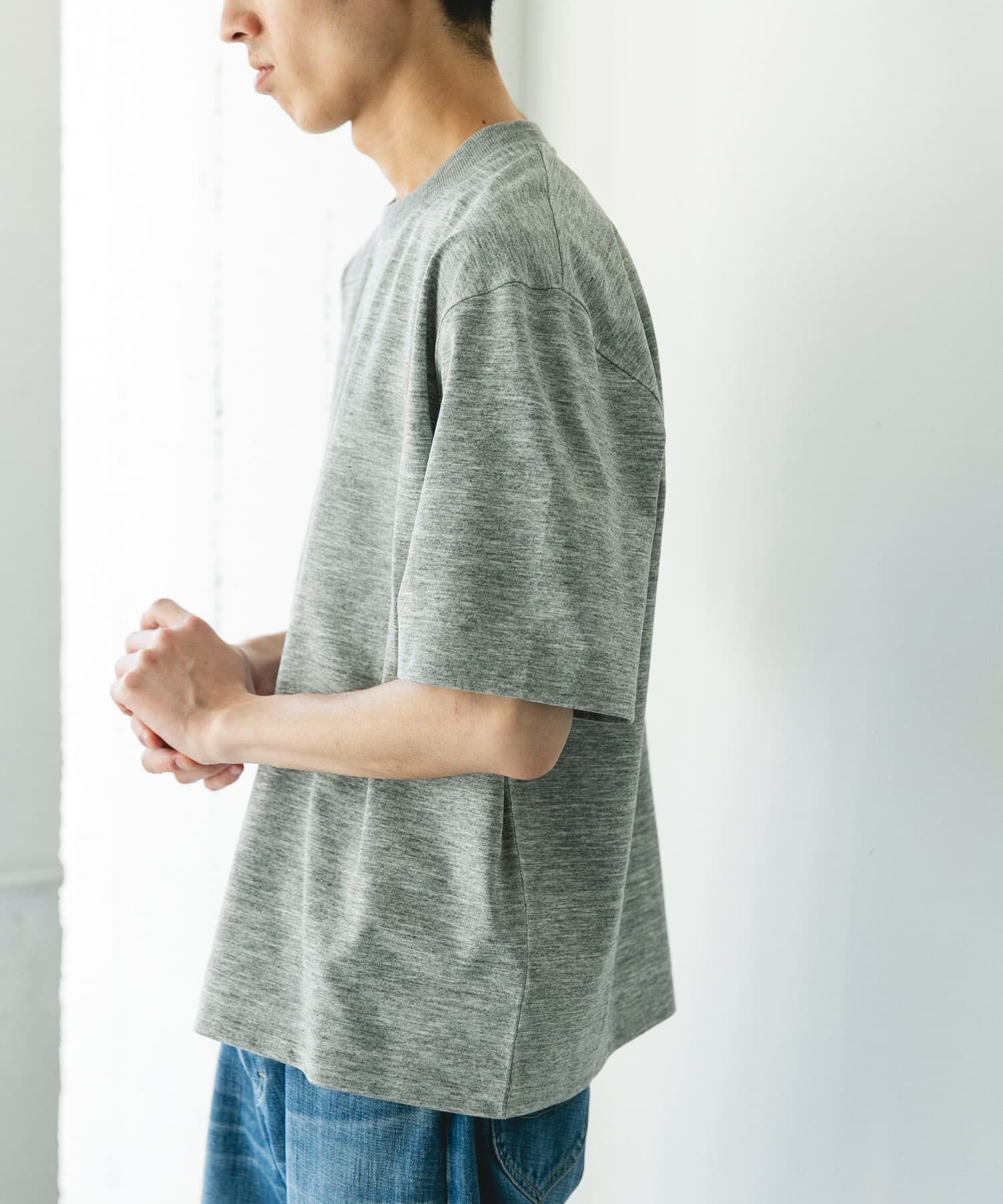 URBAN RESEARCH DOORS「『吸水速乾/防ｼﾜ/抗ﾋﾟﾘﾝｸﾞ/UVｶｯﾄ/ｲｰｼﾞｰｹｱ』DRYMIX20sﾌﾟ 」|Tシャツ・カットソー|