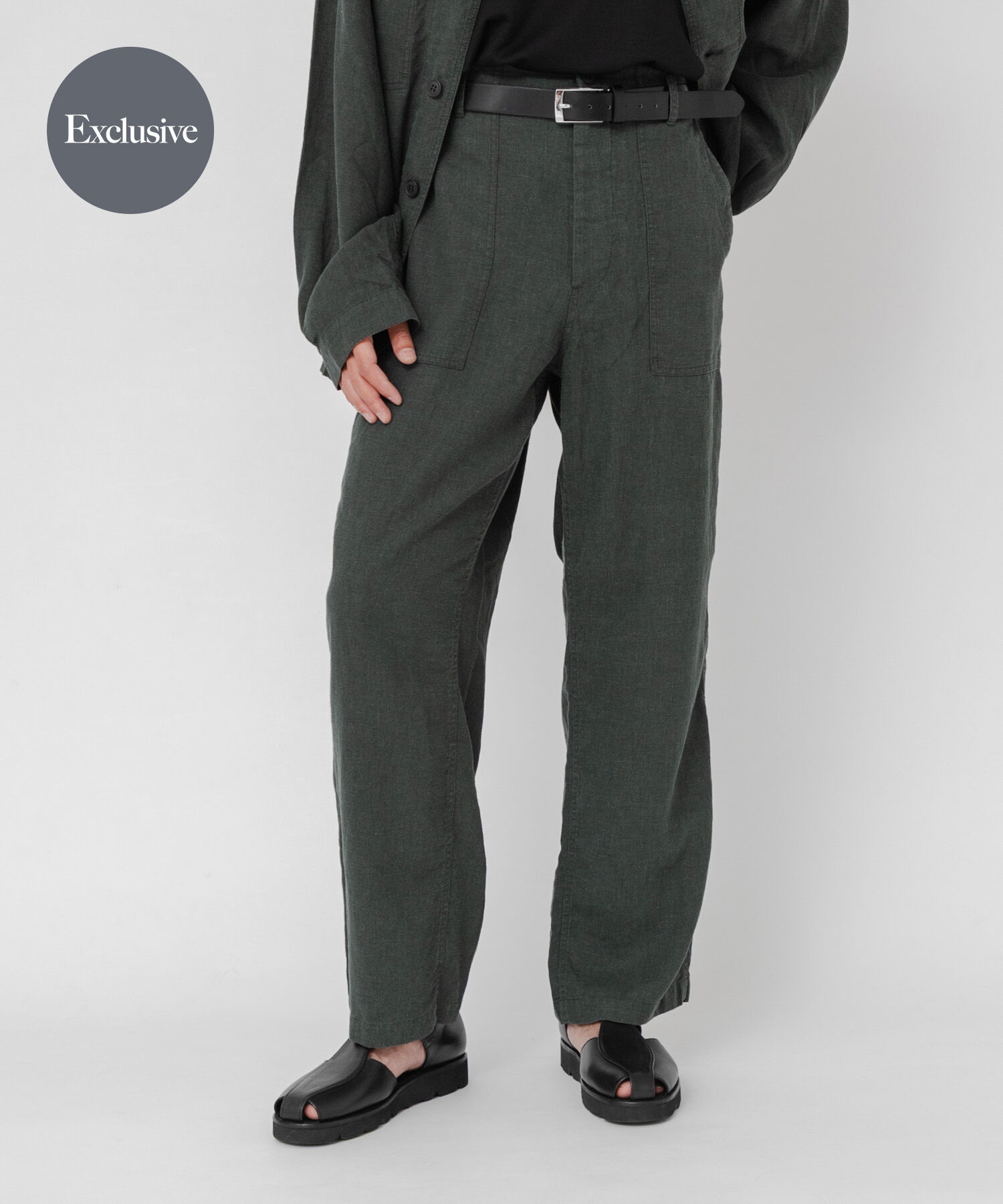 URBAN RESEARCH「『別注』LE VETEMENT ATLANTIQUE&times;URBAN RESEARCH　ワークパンツ」|その他|グリーン