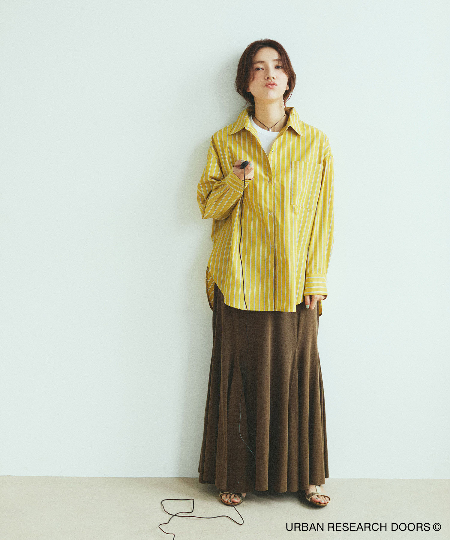 URBAN RESEARCH DOORS「『速乾/イージーケア/UVカット』『UR TECH』Aircareリングドットシャツ」|シャツ・ブラウス|