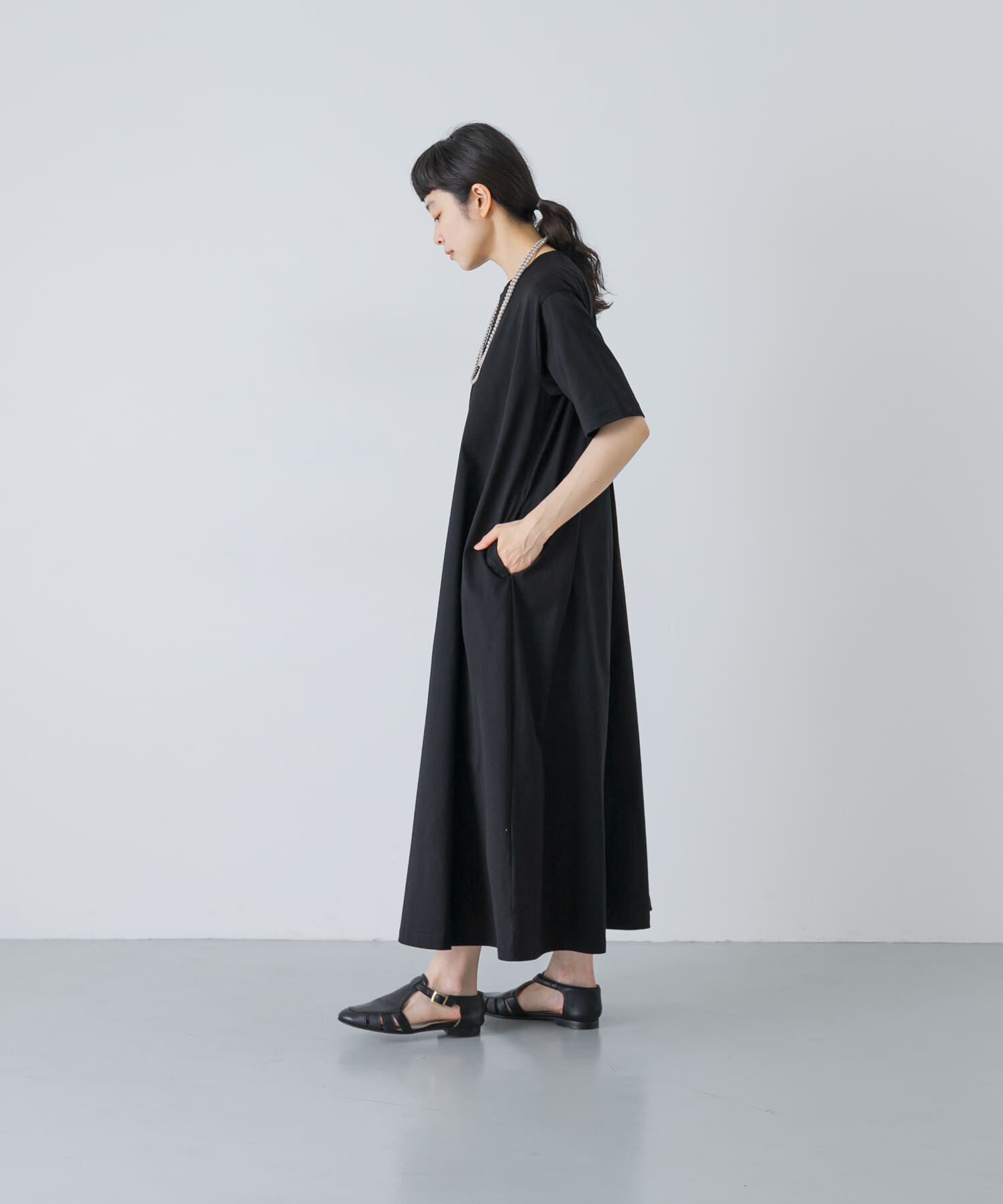 かぐれ「『2サイズ展開』コットンAラインカットワンピース」|ワンピース|