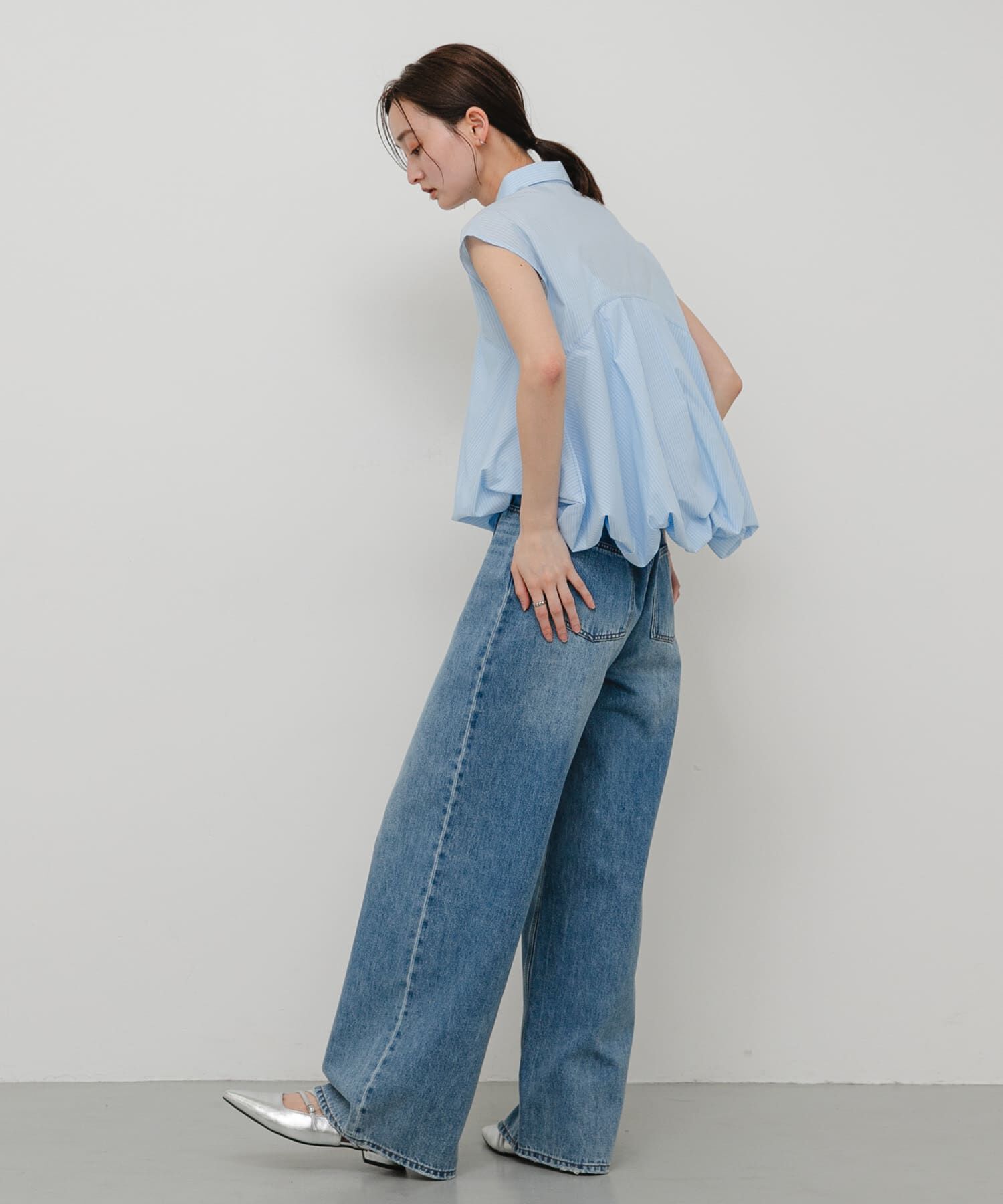 SENSE OF PLACE by URBAN RESEARCH「タックフェードデニムパンツ」|デニム|