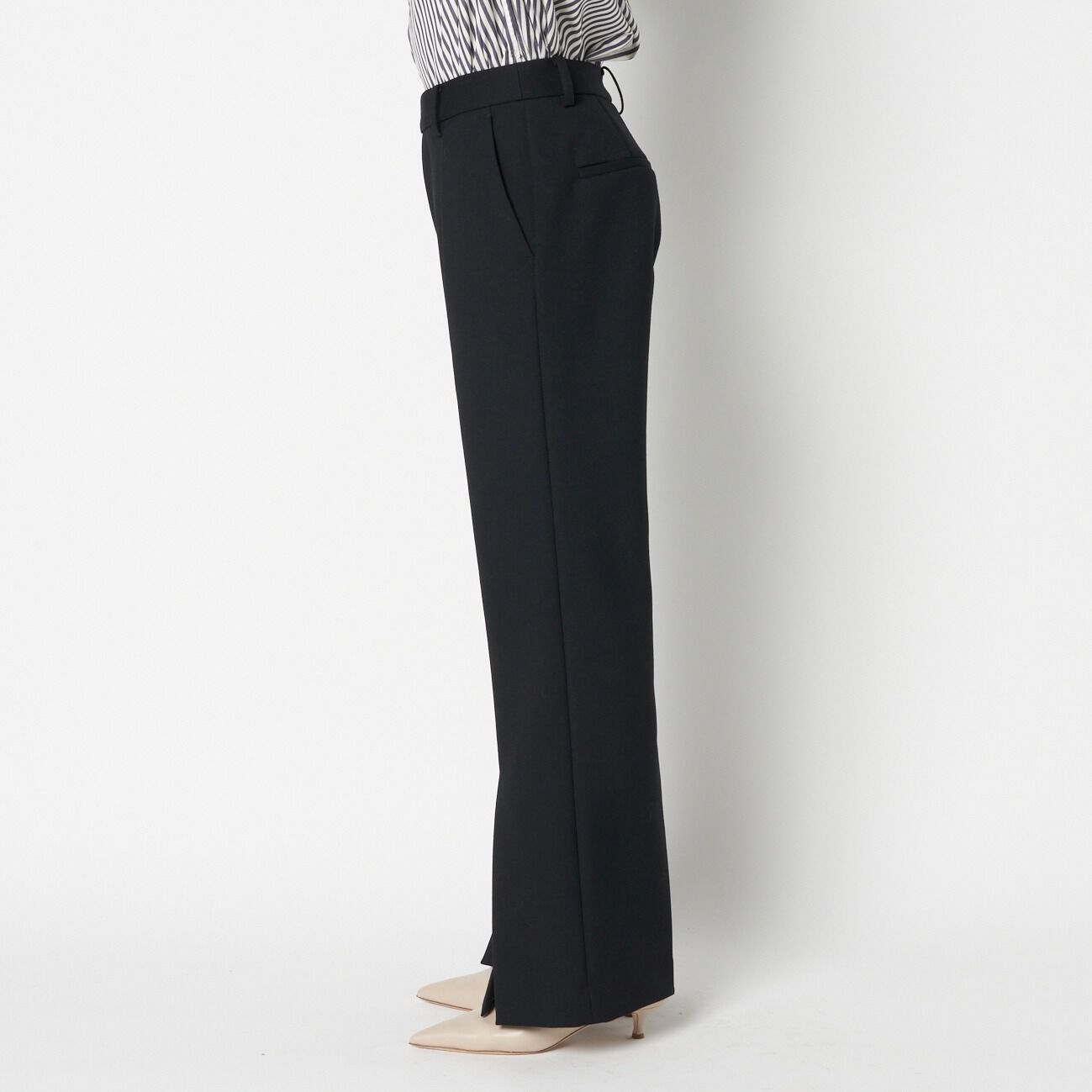 HELIOPOLE「HELIOPOLE WOOL FLARE PANTS」|チノ|