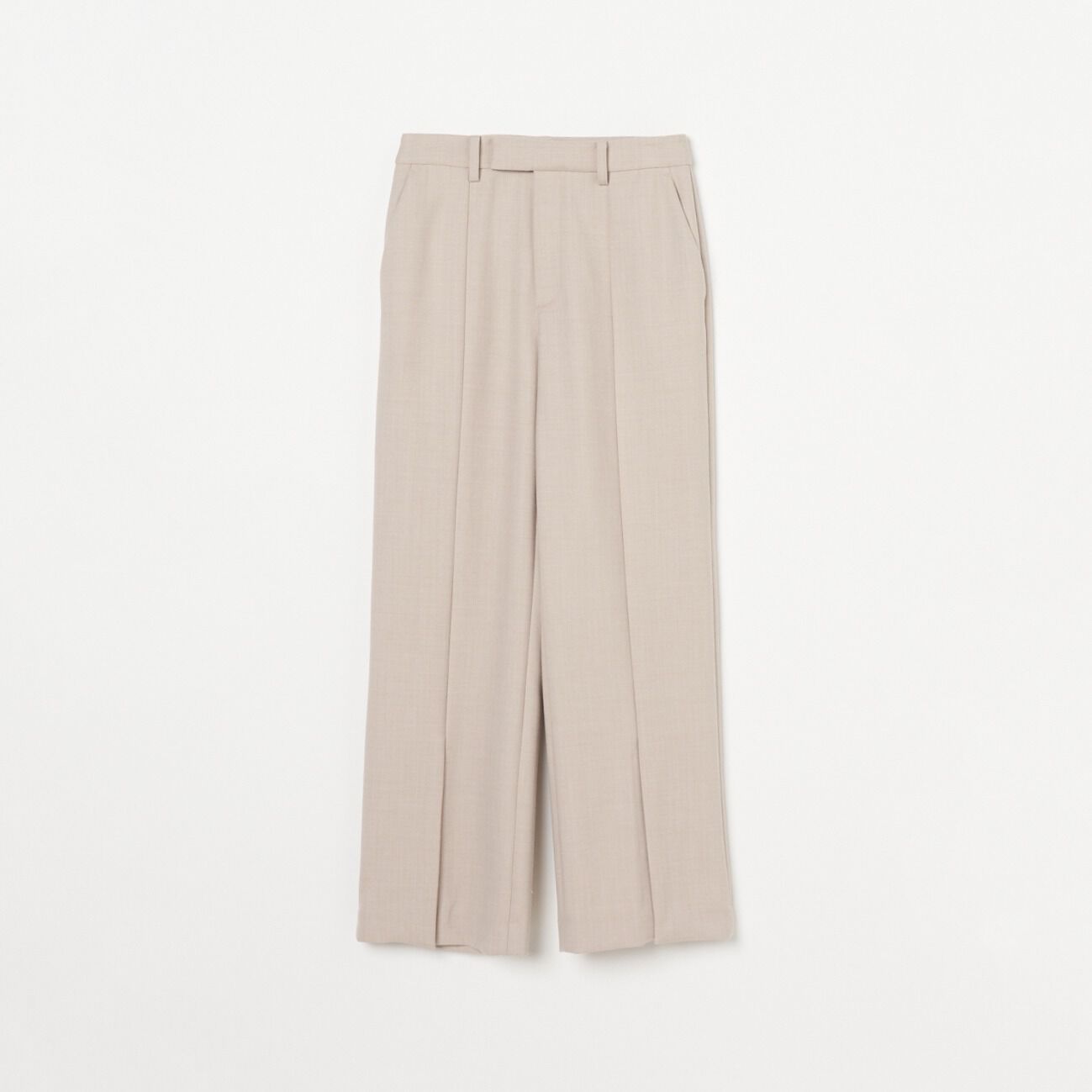 HELIOPOLE「HELIOPOLE WOOL FLARE PANTS」|チノ|ベージュ