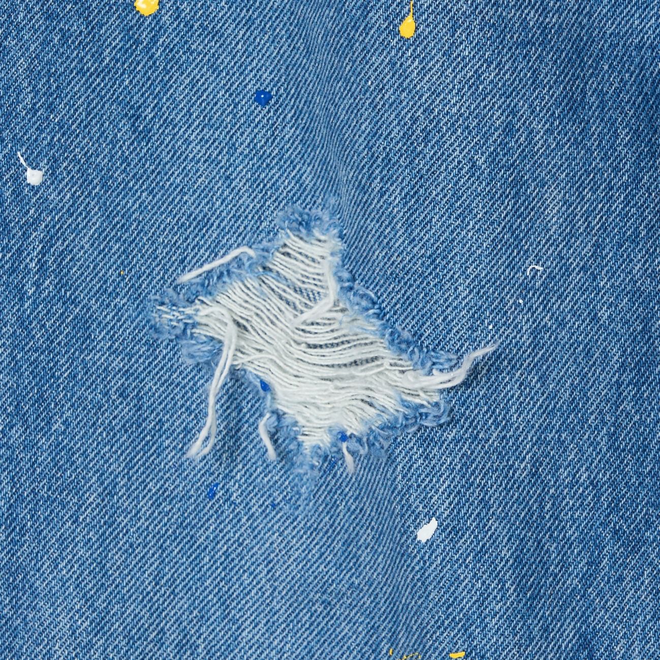  「woadblue SLIT STRAIGHT (PAINT)」|チノ|