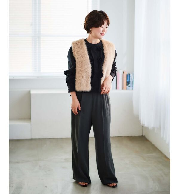 le.coeur blanc「TORRAZZO DONNAフラワーモチーフブラウス」|シャツ・ブラウス|