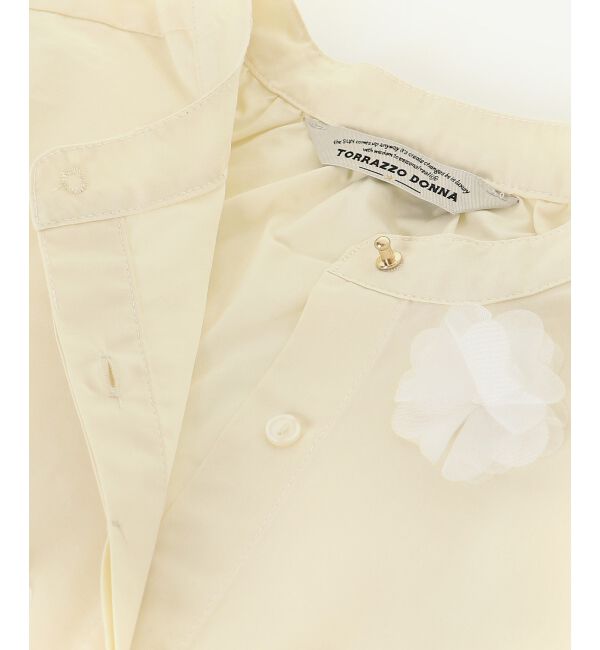 le.coeur blanc「TORRAZZO DONNAフラワーモチーフブラウス」|シャツ・ブラウス|