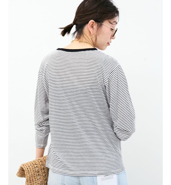  「シアーボーダーカットソー」|Tシャツ・カットソー|