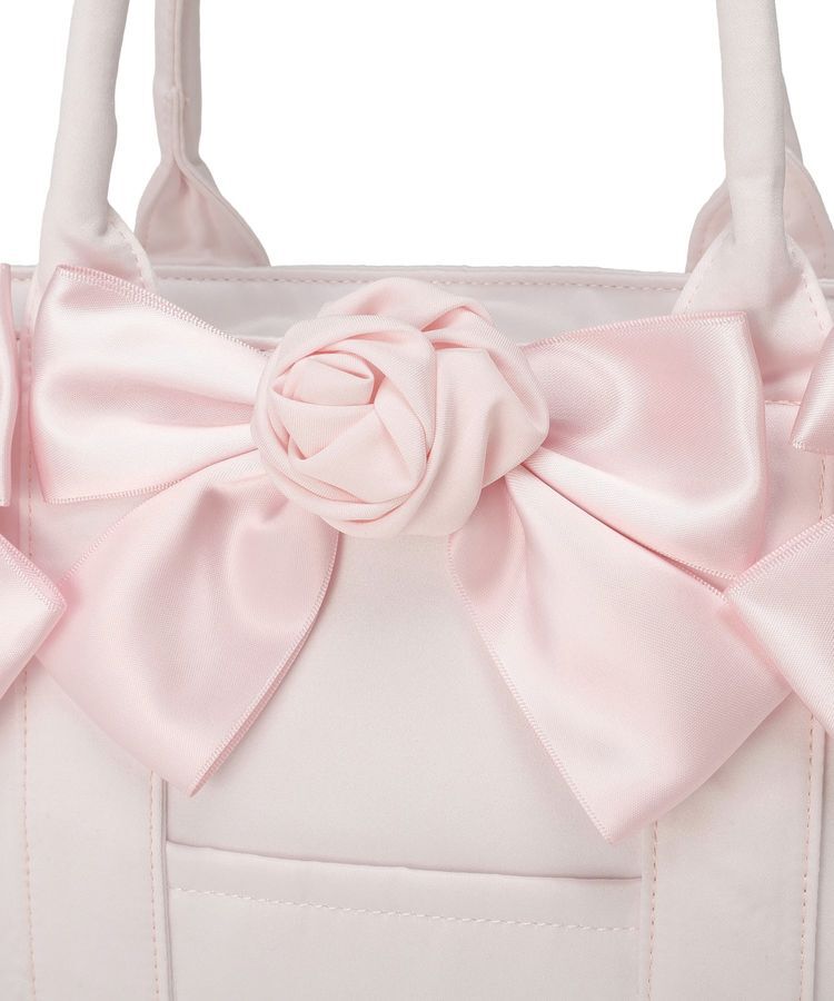 Maison de FLEUR「【WEB限定カラーあり】ローズボリュームリボン2Wayトート」|トートバッグ|