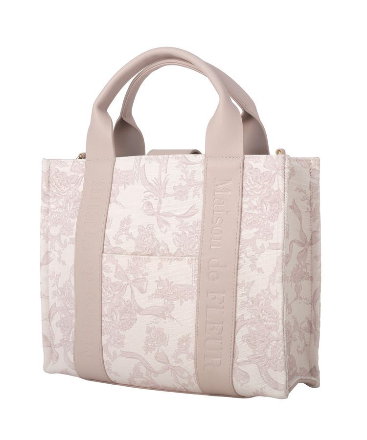 Maison de FLEUR「【2Way】ロゴハンドルスクエア2Wayトート」|ハンドバッグ|