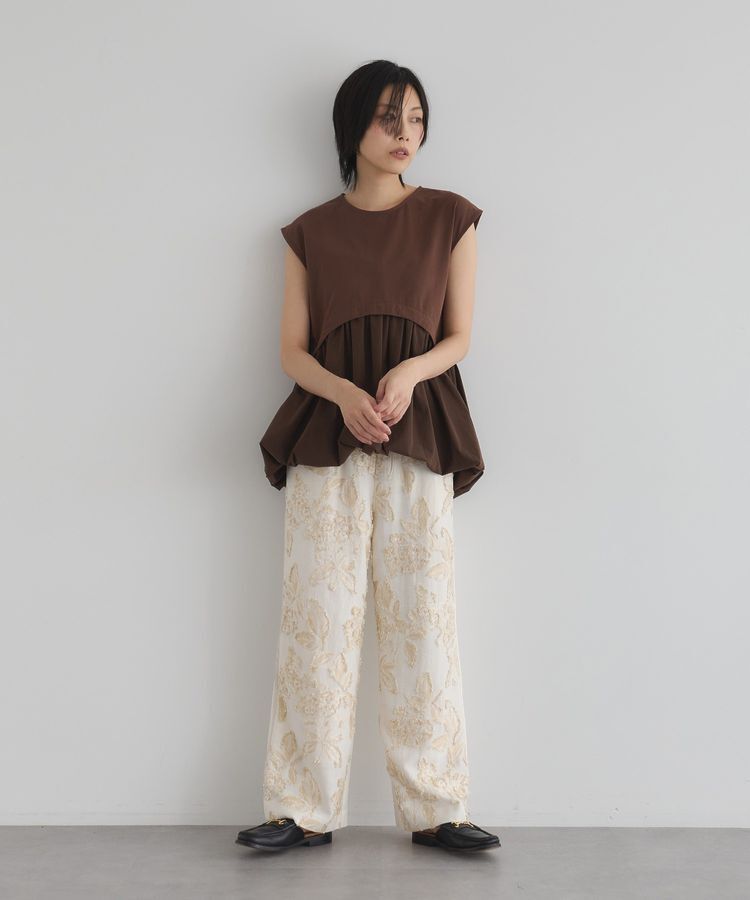 GARAGE OF GOOD CLOTHING「【日本製】異素材切り替えジャガードパンツA」|その他|