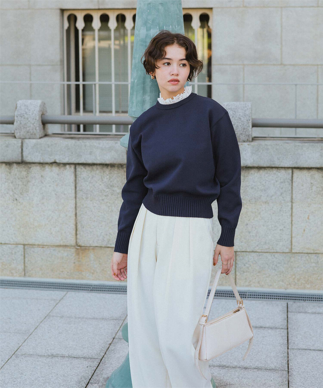 titivate「襟付きニットプルオーバー」|ニット・セーター|