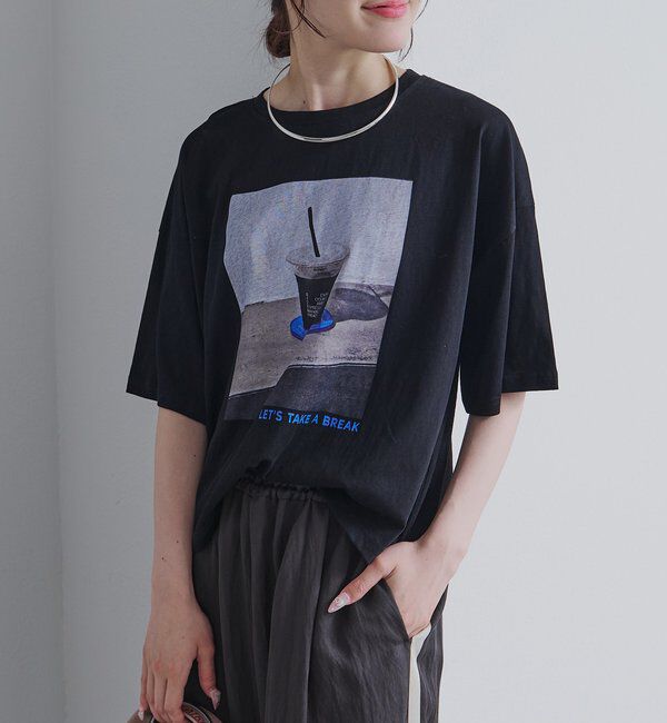  「コーヒーフォトプリントTシャツ」|プルオーバー|