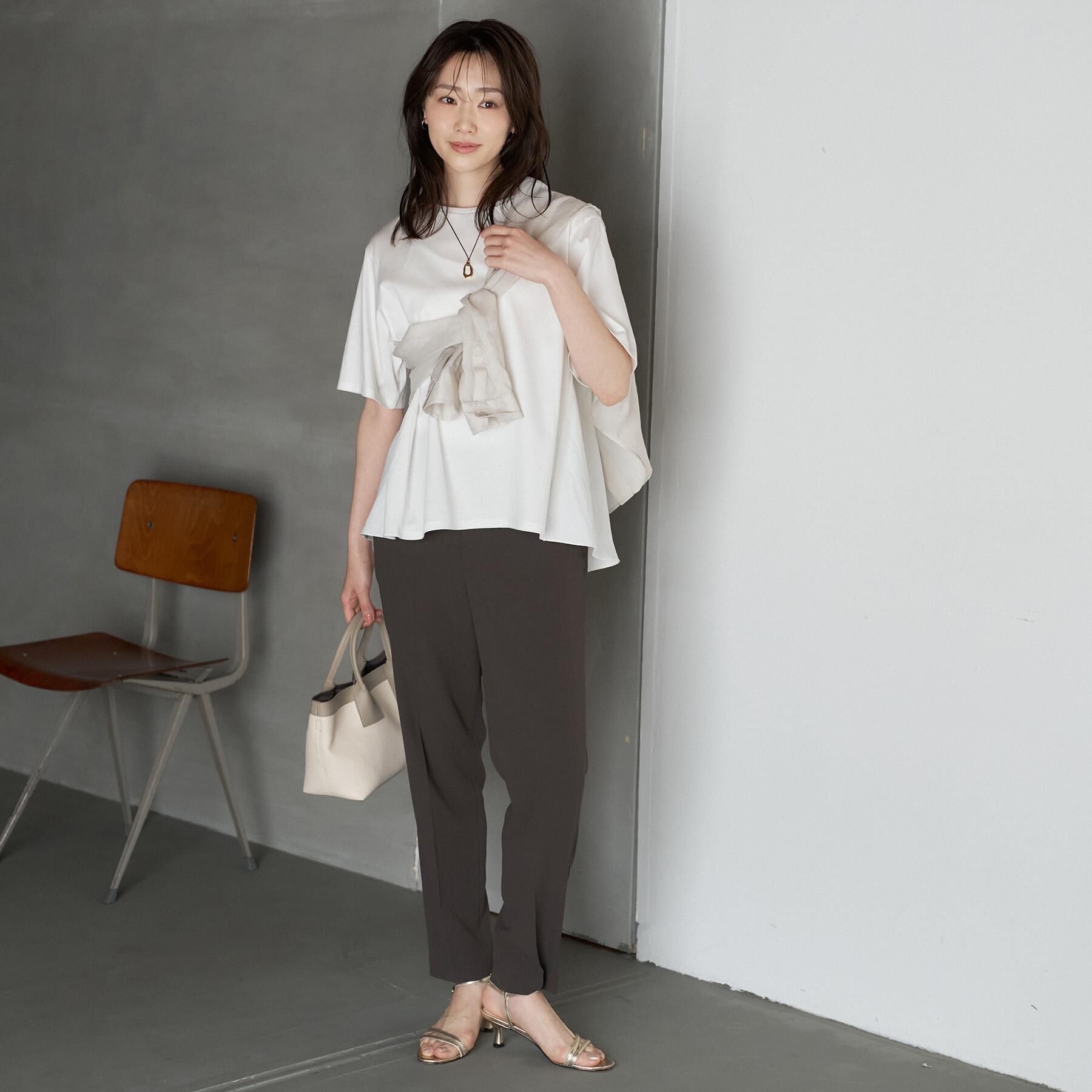 UNTITLED「【洗える/Tシャツ】異素材ドッキングプルオーバー」|Tシャツ・カットソー|