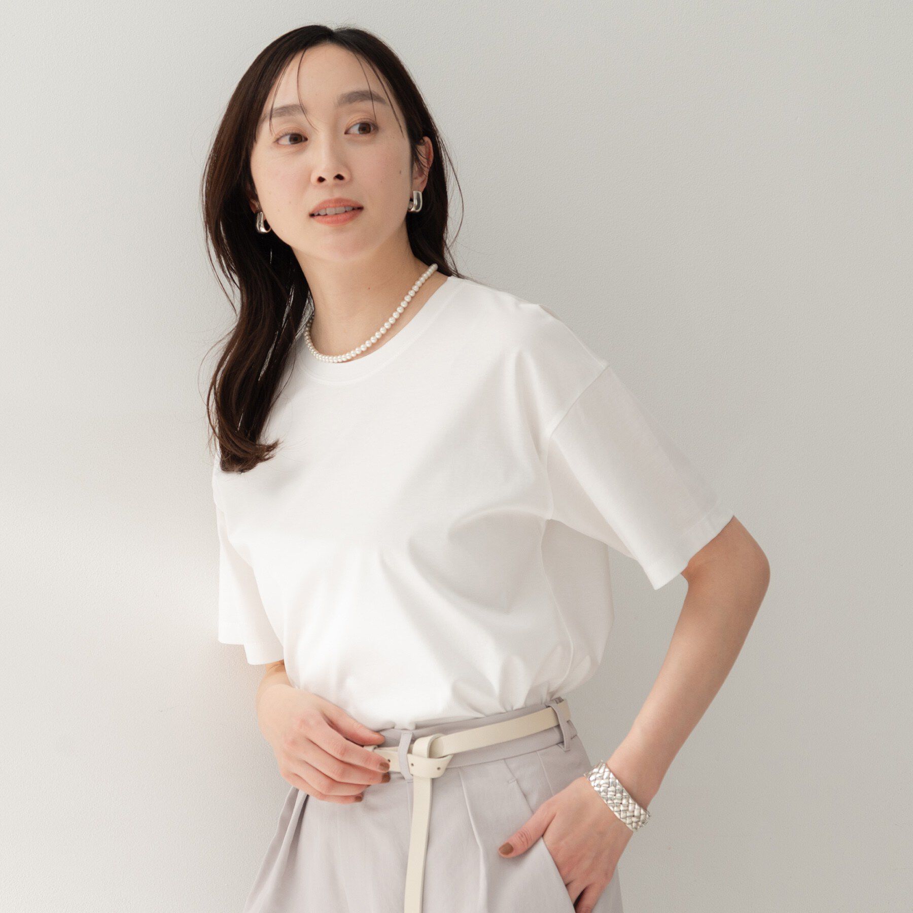 UNTITLED「【UV/接触冷感/消臭/抗菌防臭】ベーシックTシャツ」|Tシャツ・カットソー|