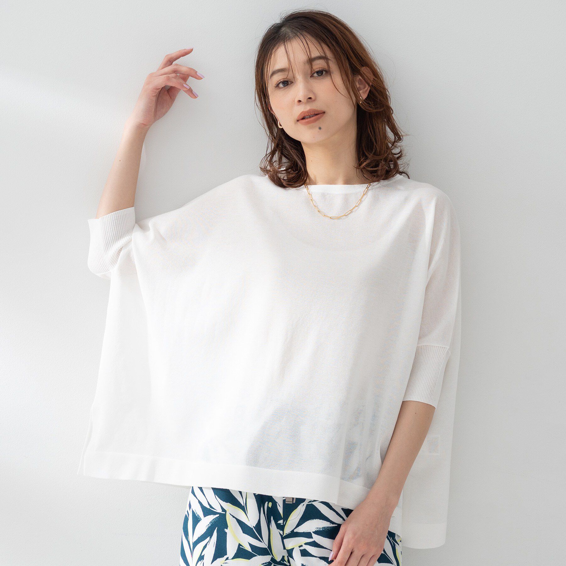 UNTITLED「【アンサンブル可/洗える】シアーレーヨンニット」|ニット・セーター|