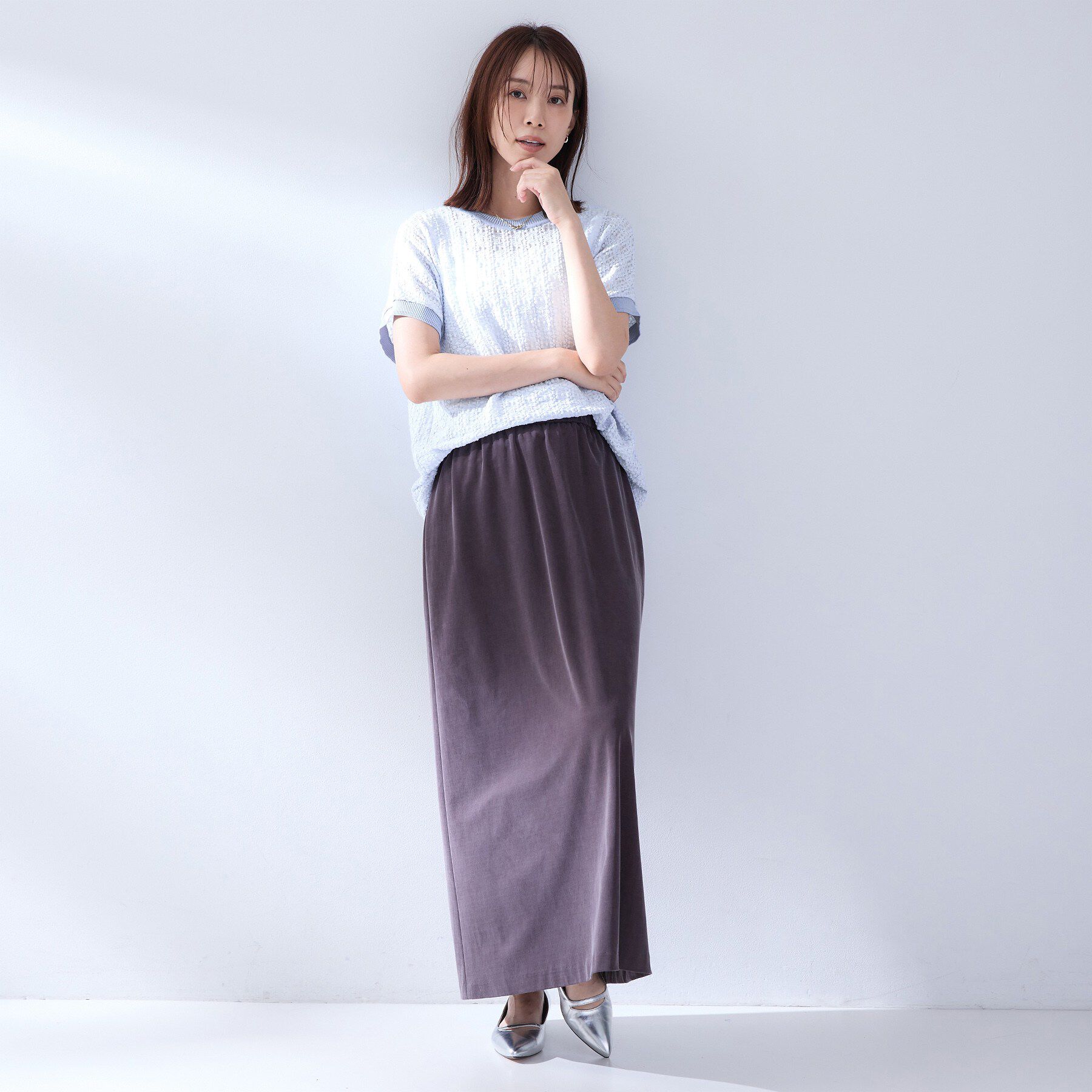 UNTITLED「【洗える／シアー】ミニヨンレースプルオーバー」|Tシャツ・カットソー|