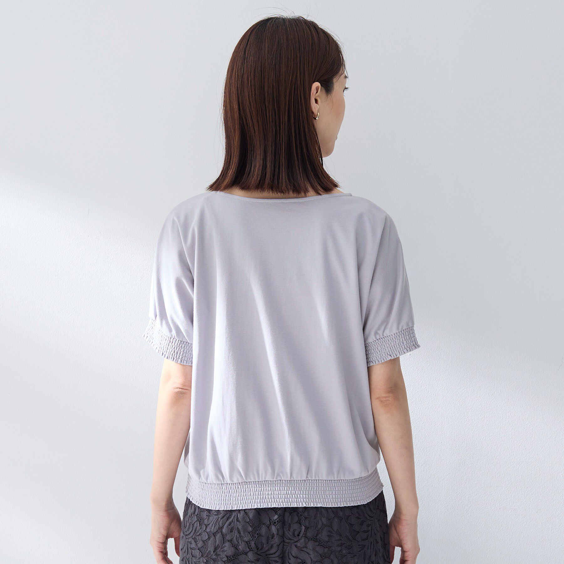 UNTITLED「【接触冷感/汗染み防止/吸水速乾/UVカット】シャーリングプルオーバー」|Tシャツ・カットソー|