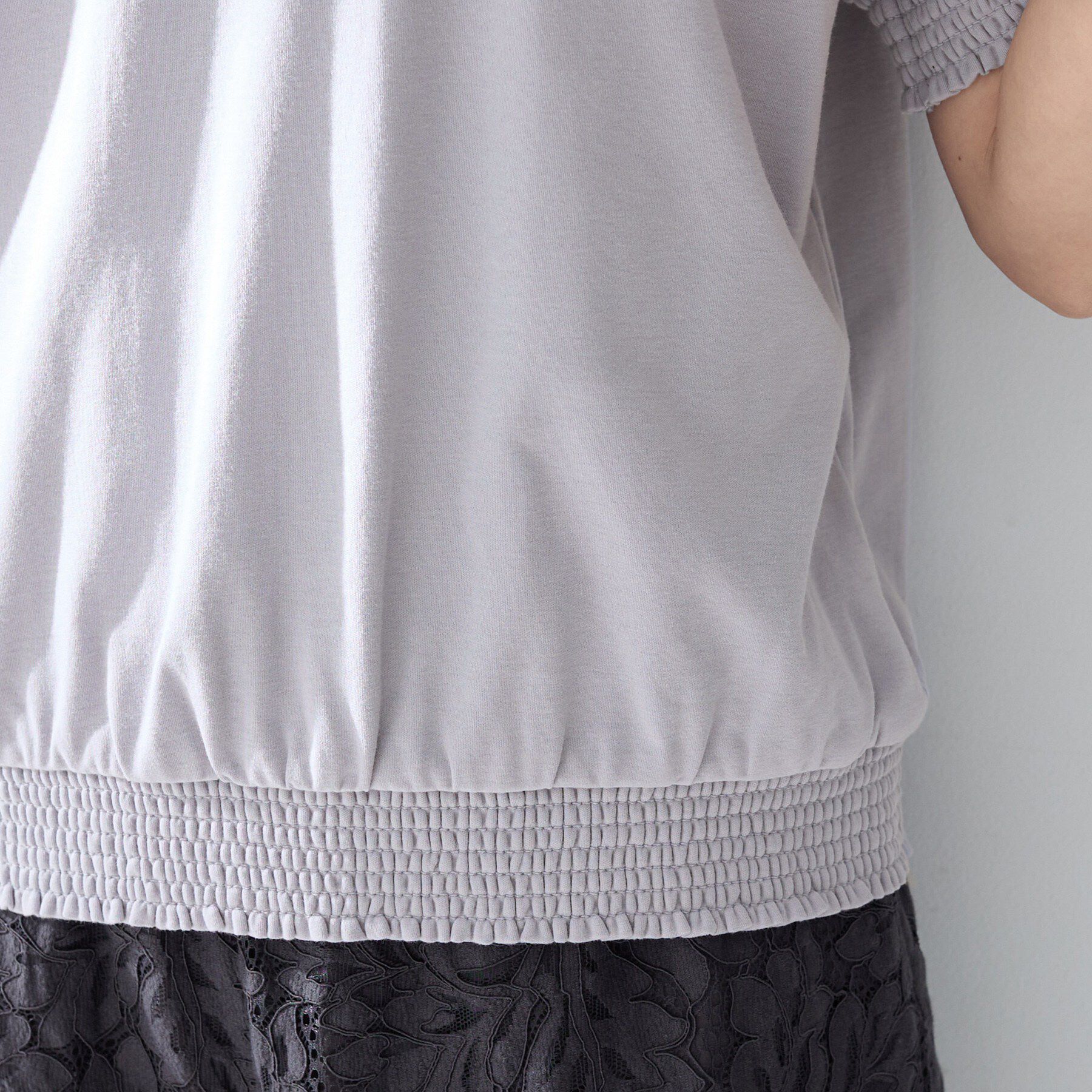 UNTITLED「【接触冷感/汗染み防止/吸水速乾/UVカット】シャーリングプルオーバー」|Tシャツ・カットソー|