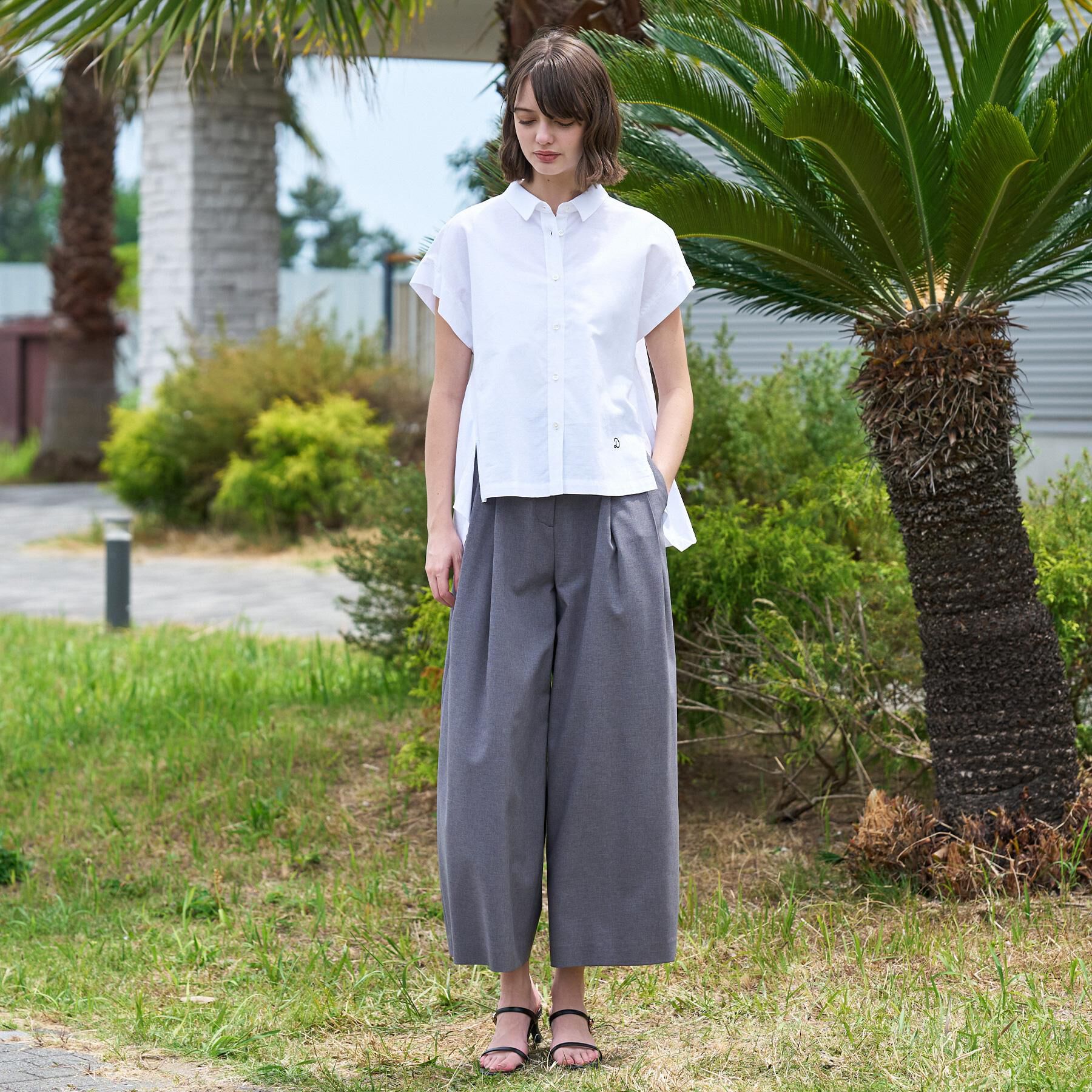 DRESSTERIOR「【毎年人気/ウォッシャブル】バックフレアオックスシャツ」|シャツ・ブラウス|