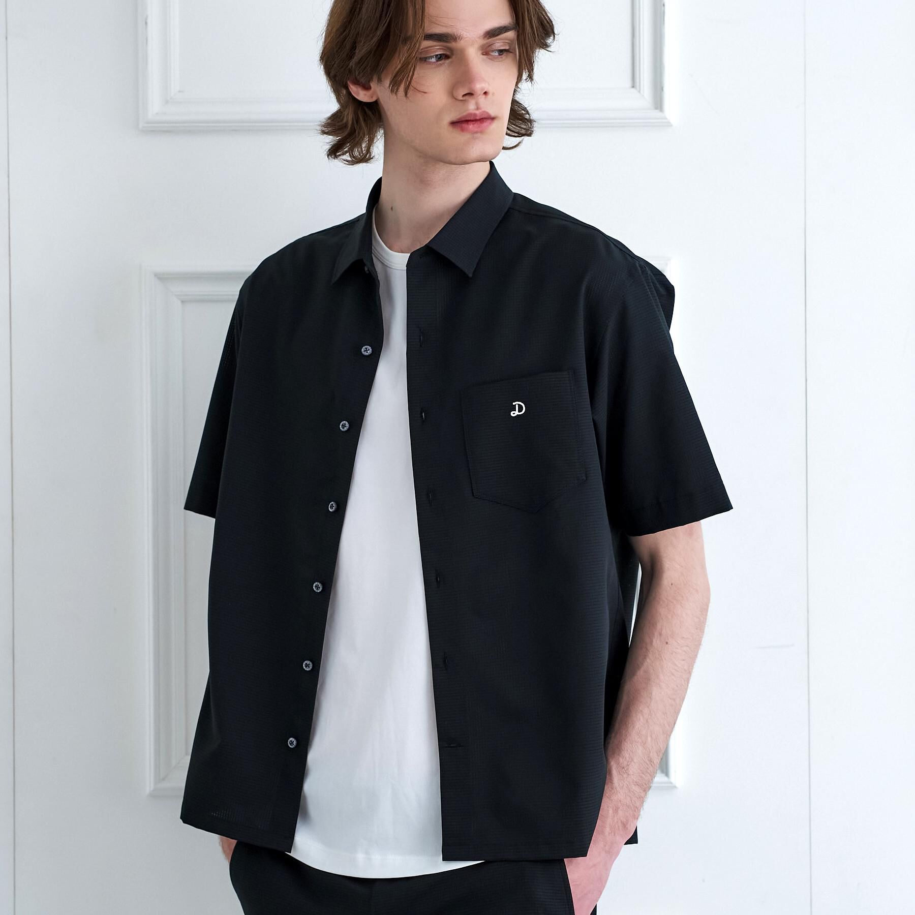DRESSTERIOR「【セットアップ可/速乾/防しわ】COOL DOTS ショートスリーブシャツ」|シャツ・ブラウス|