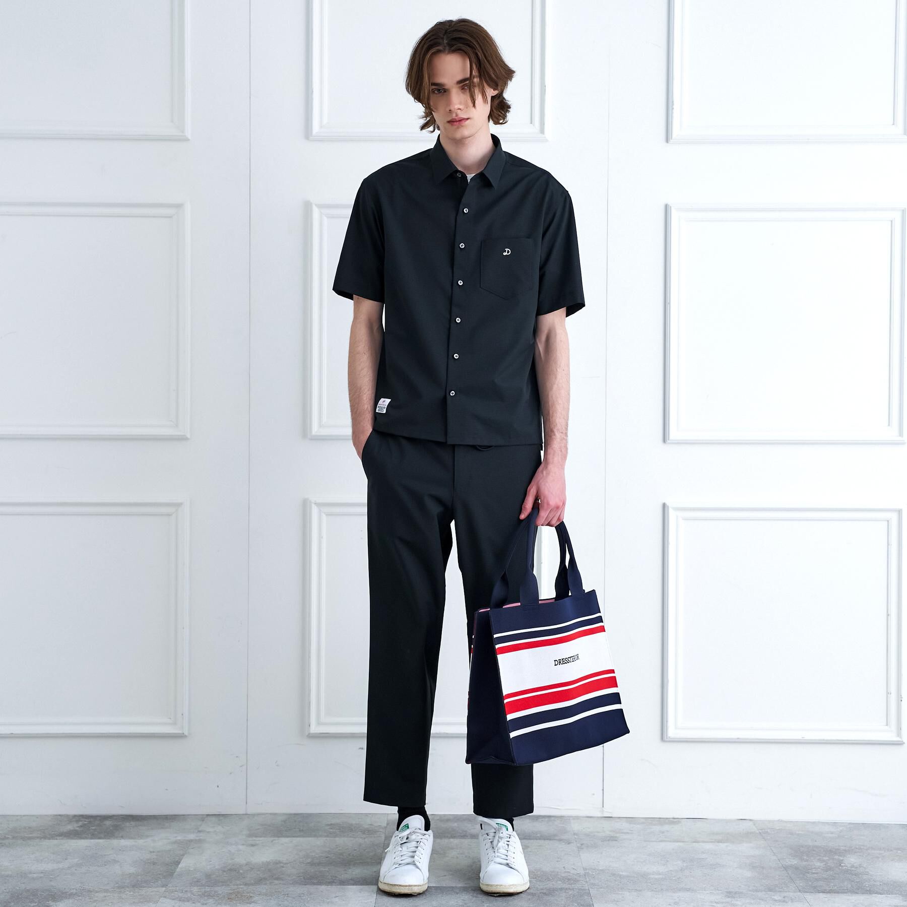 DRESSTERIOR「【セットアップ可/速乾/防しわ】COOL DOTS ショートスリーブシャツ」|シャツ・ブラウス|