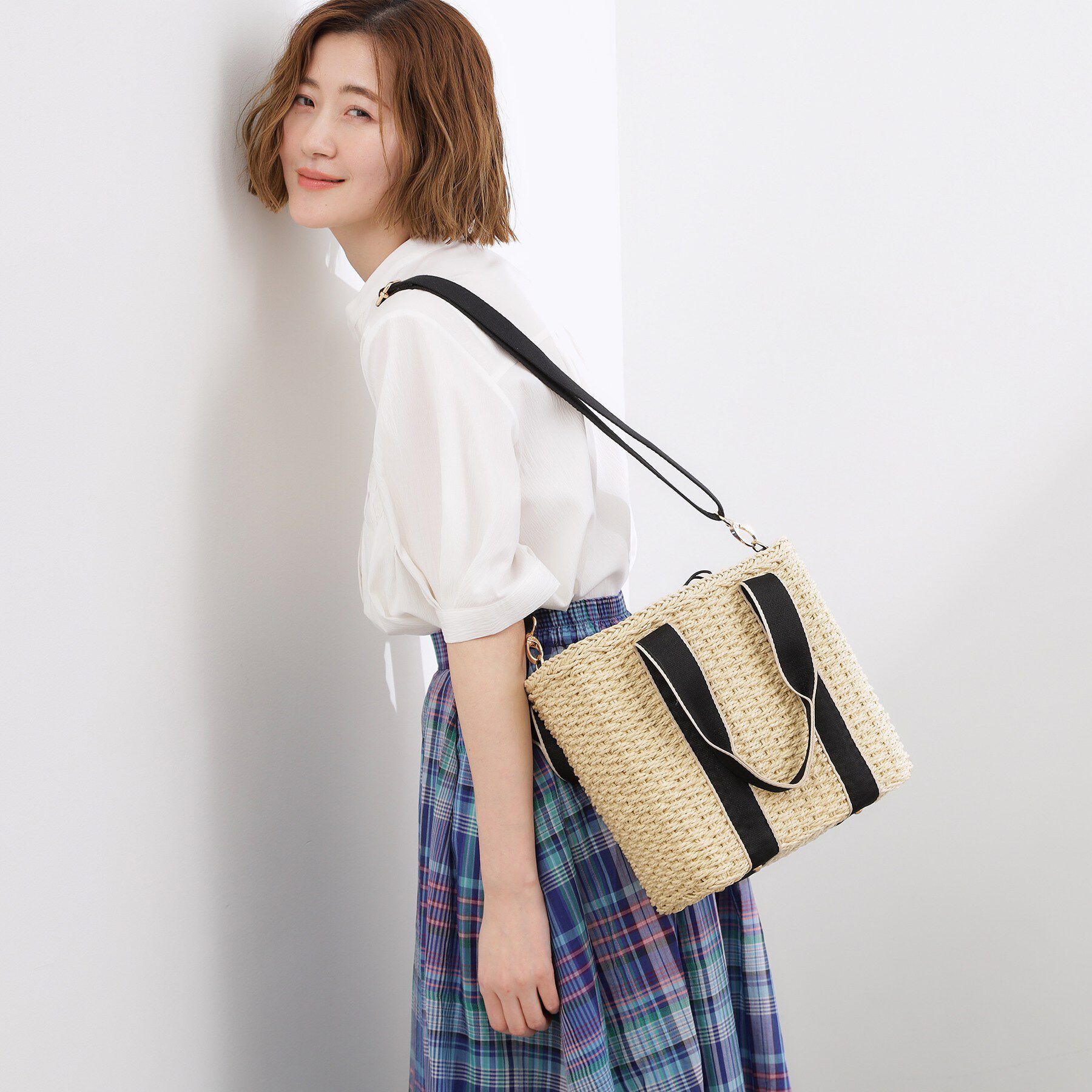 grove「テープペーパー巾着2WAYトート」|トートバッグ|
