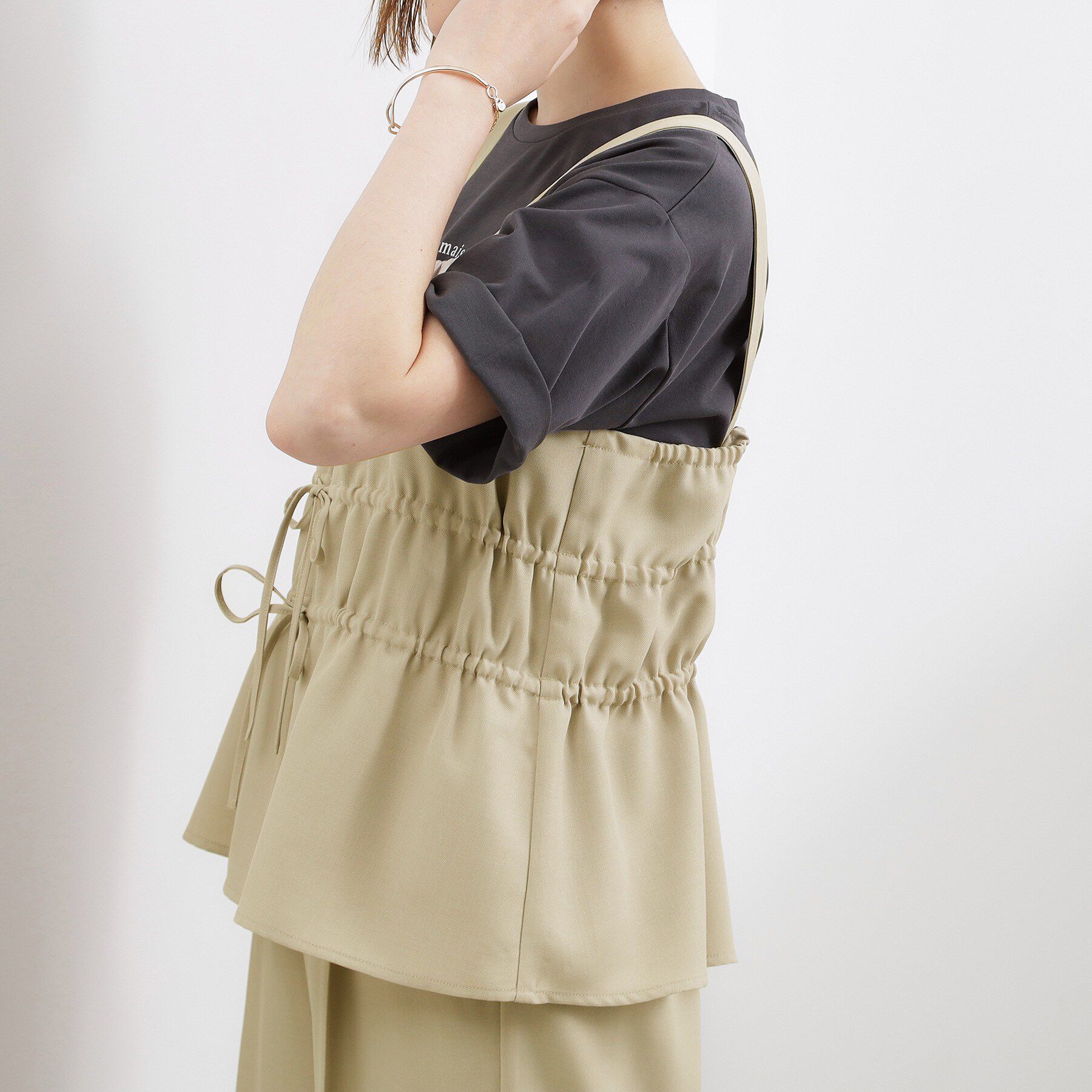 grove「高評価！シャーリングビスチェSET UP」|スーツ|