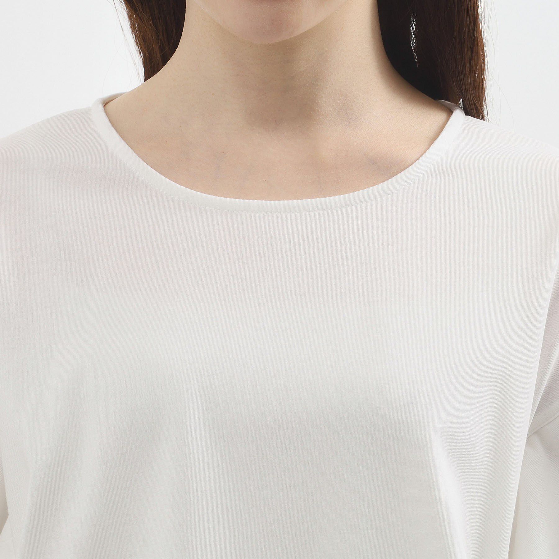 grove「【二の腕カバー、UV/ひんやり】涼しく華やかに、レースレイヤードスリーブTシャツ」|Tシャツ・カットソー|