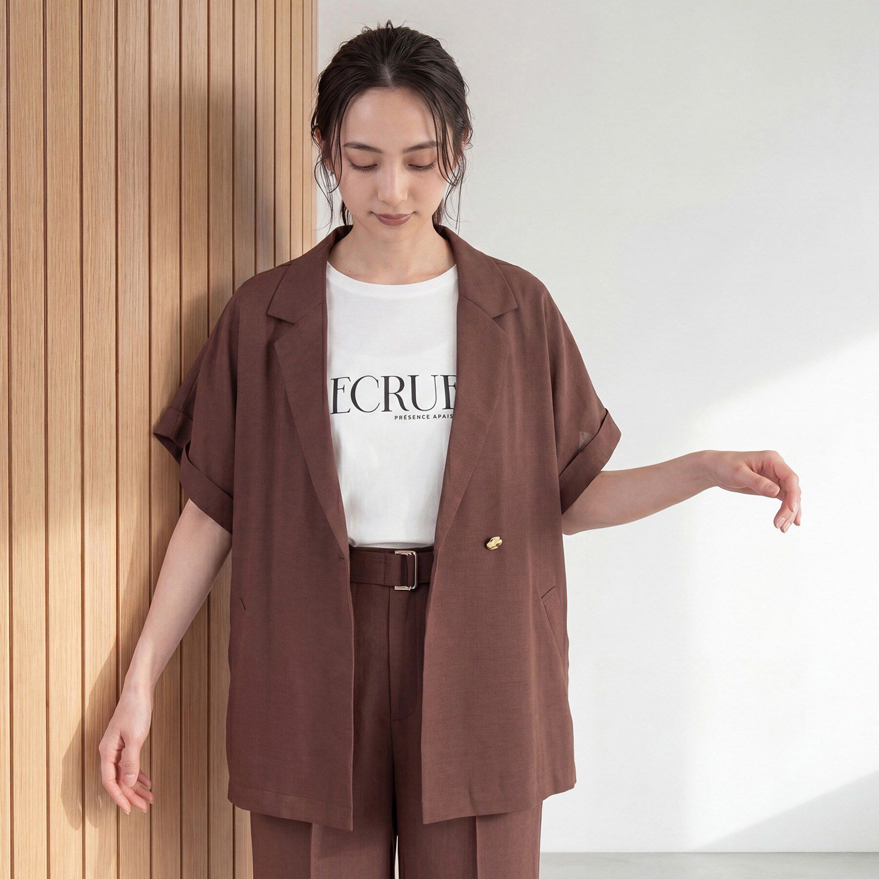 grove「【遮熱／吸水速乾／接触冷感／UVカット】ベーシックロゴTシャツ」|Tシャツ・カットソー|