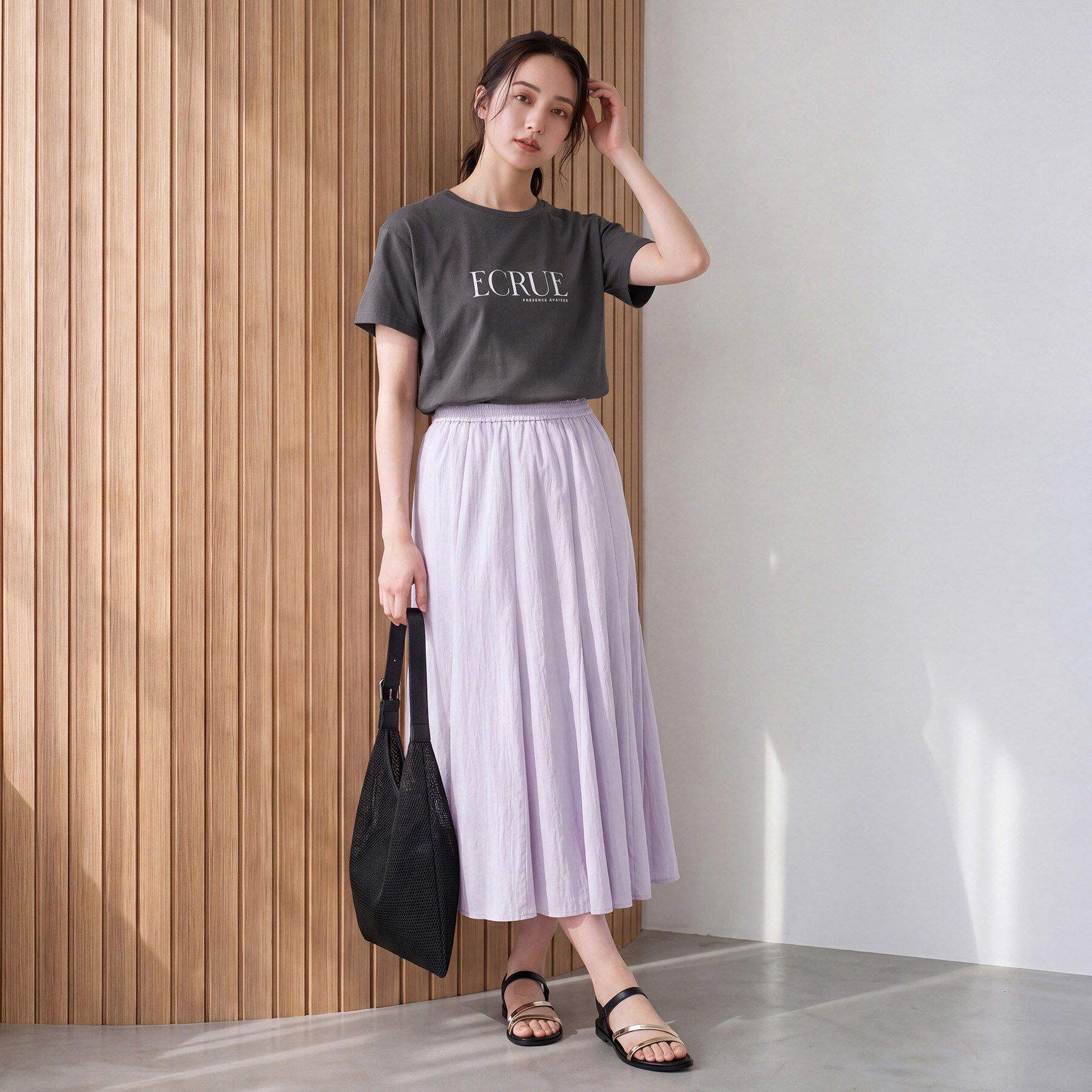 grove「【遮熱／吸水速乾／接触冷感／UVカット】ベーシックロゴTシャツ」|Tシャツ・カットソー|