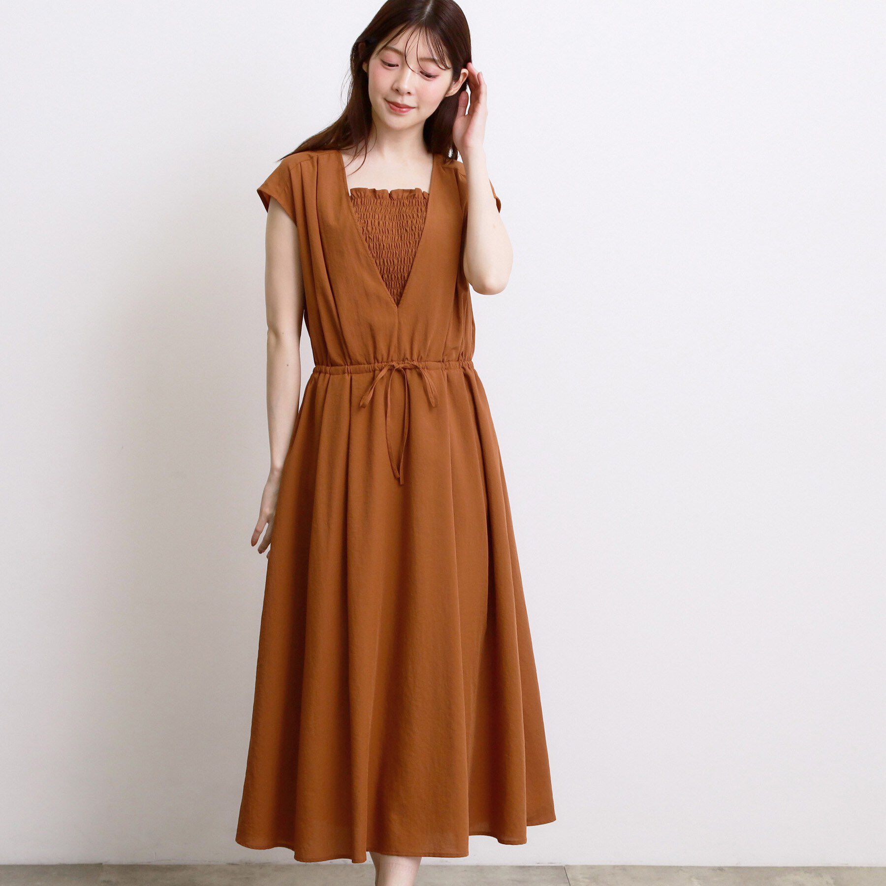 grove「シャーリングキャミレイヤードワンピース」|ワンピース|