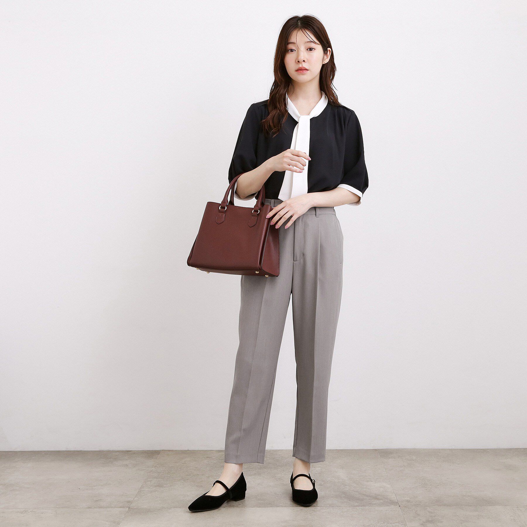 grove「【接触冷感・UVカットetc】センタープレス取れにくいテーパードパンツ」|その他|