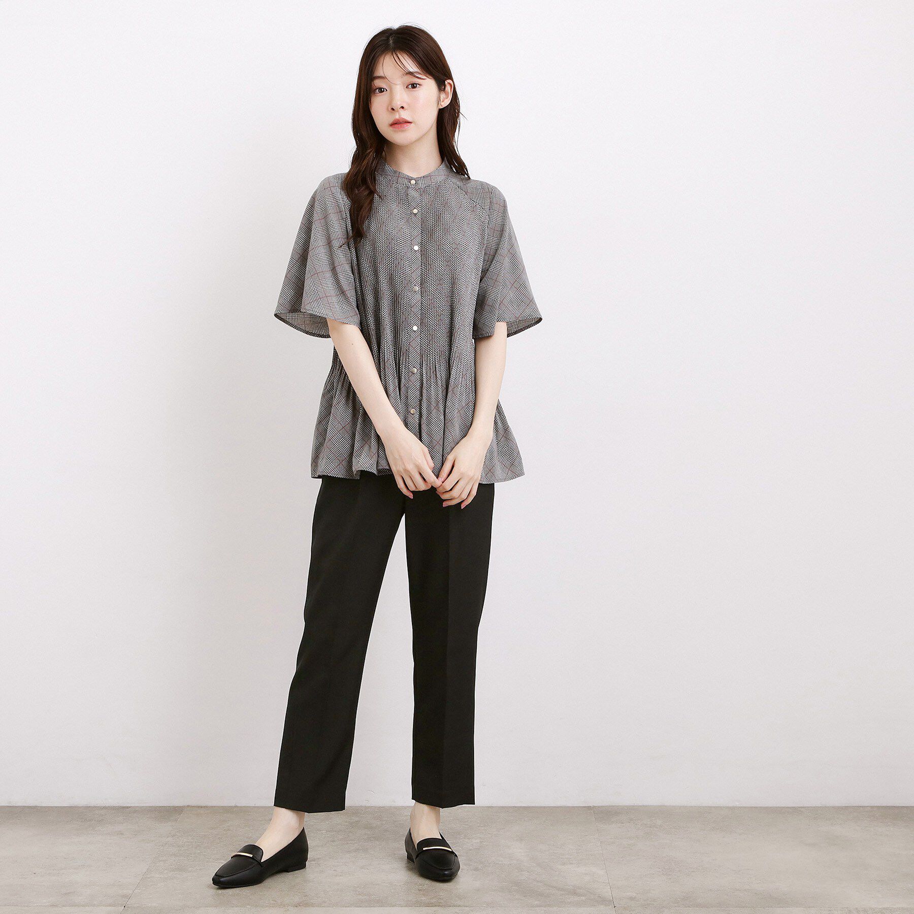 grove「【接触冷感・UVカットetc】センタープレス取れにくいテーパードパンツ」|その他|