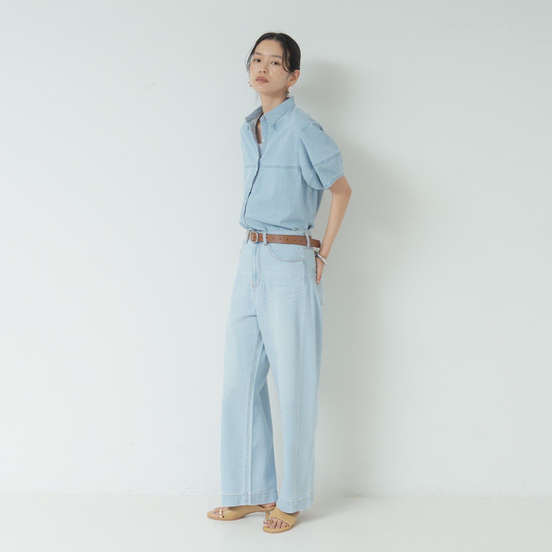 GALLEST「ハイライズワイドデニム【再入荷／マシンウォッシャブル】」|デニム|