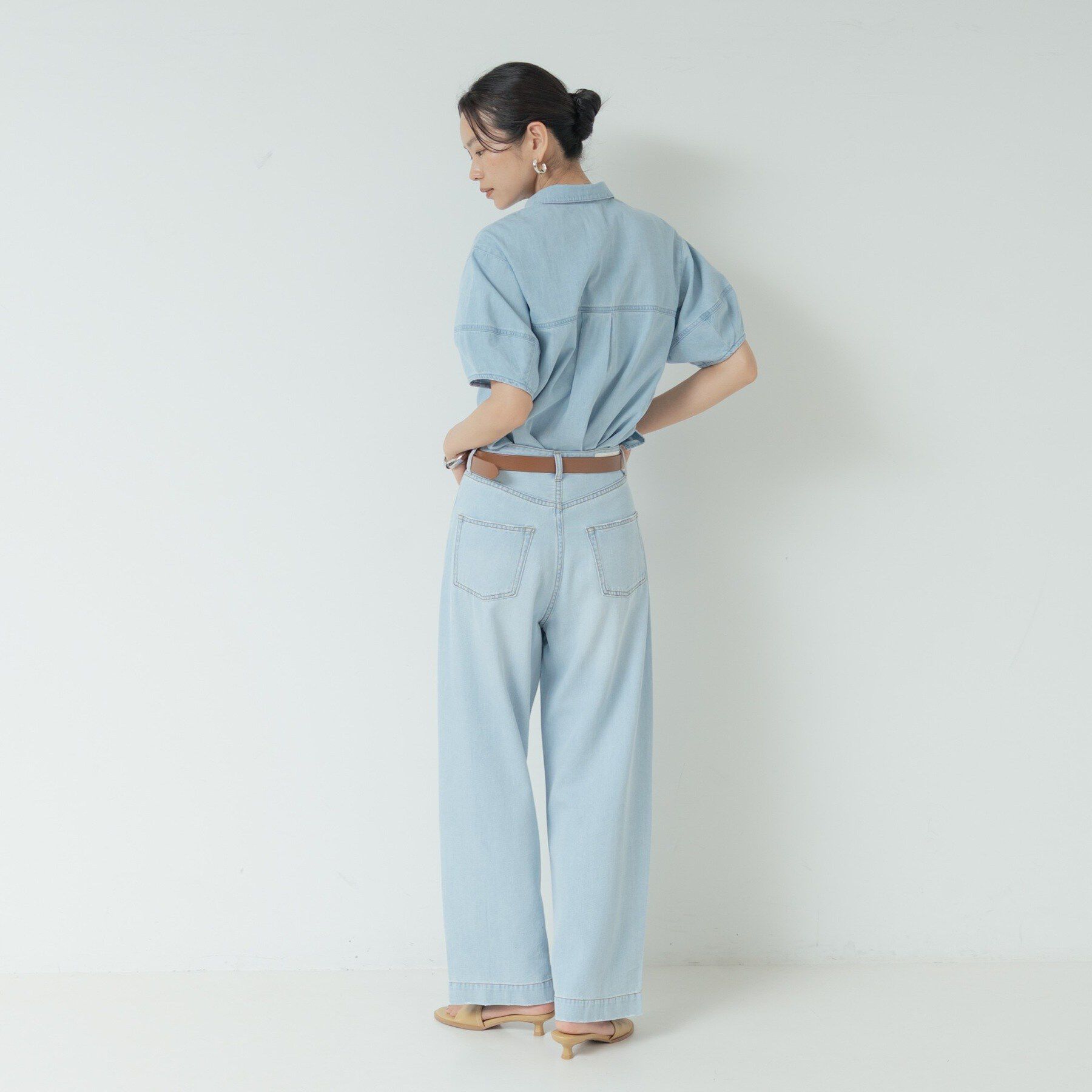 GALLEST「ハイライズワイドデニム【再入荷／マシンウォッシャブル】」|デニム|